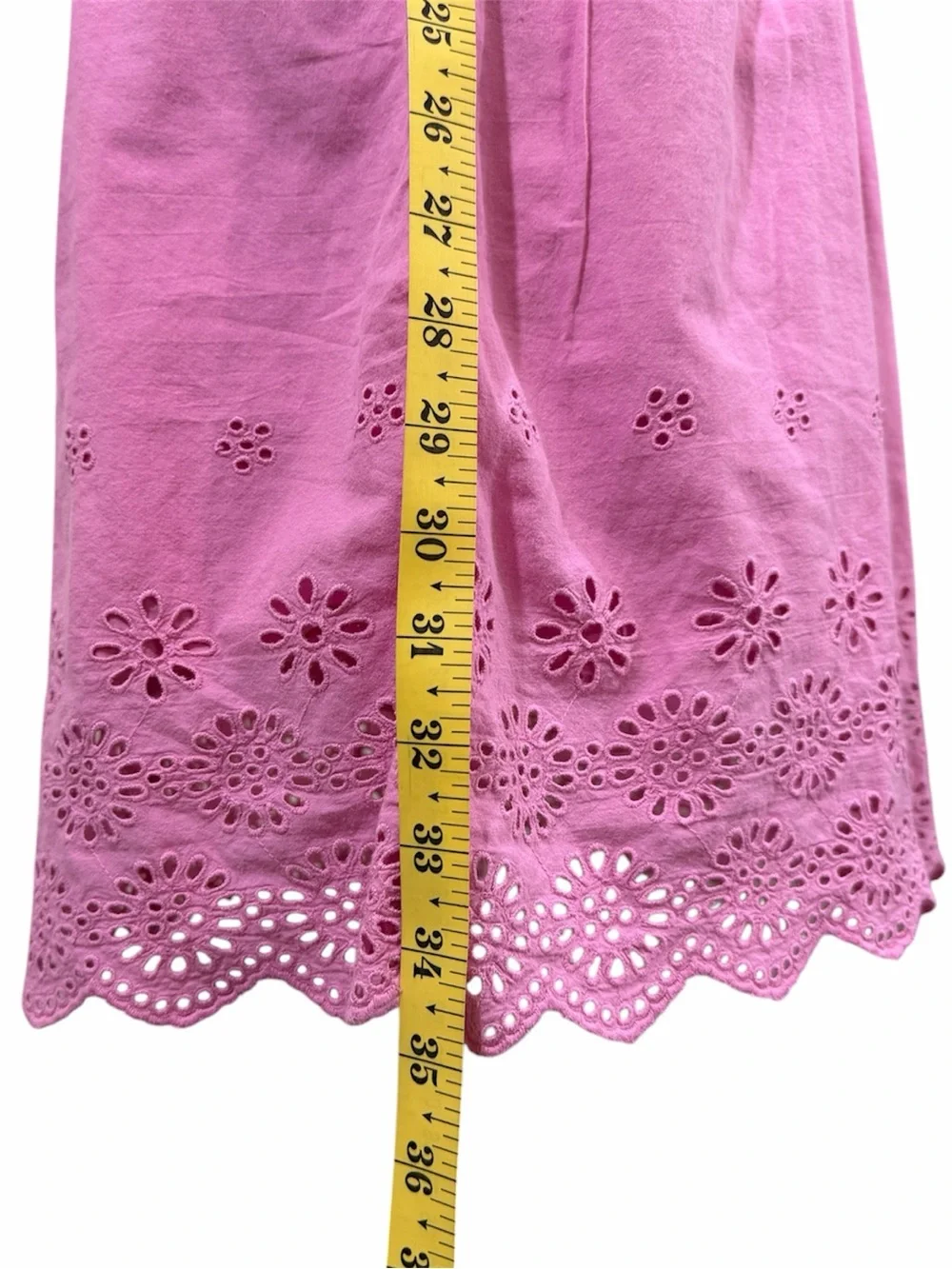 J. Crew‎ Pink Cotton Sundress with Eyelet Detail